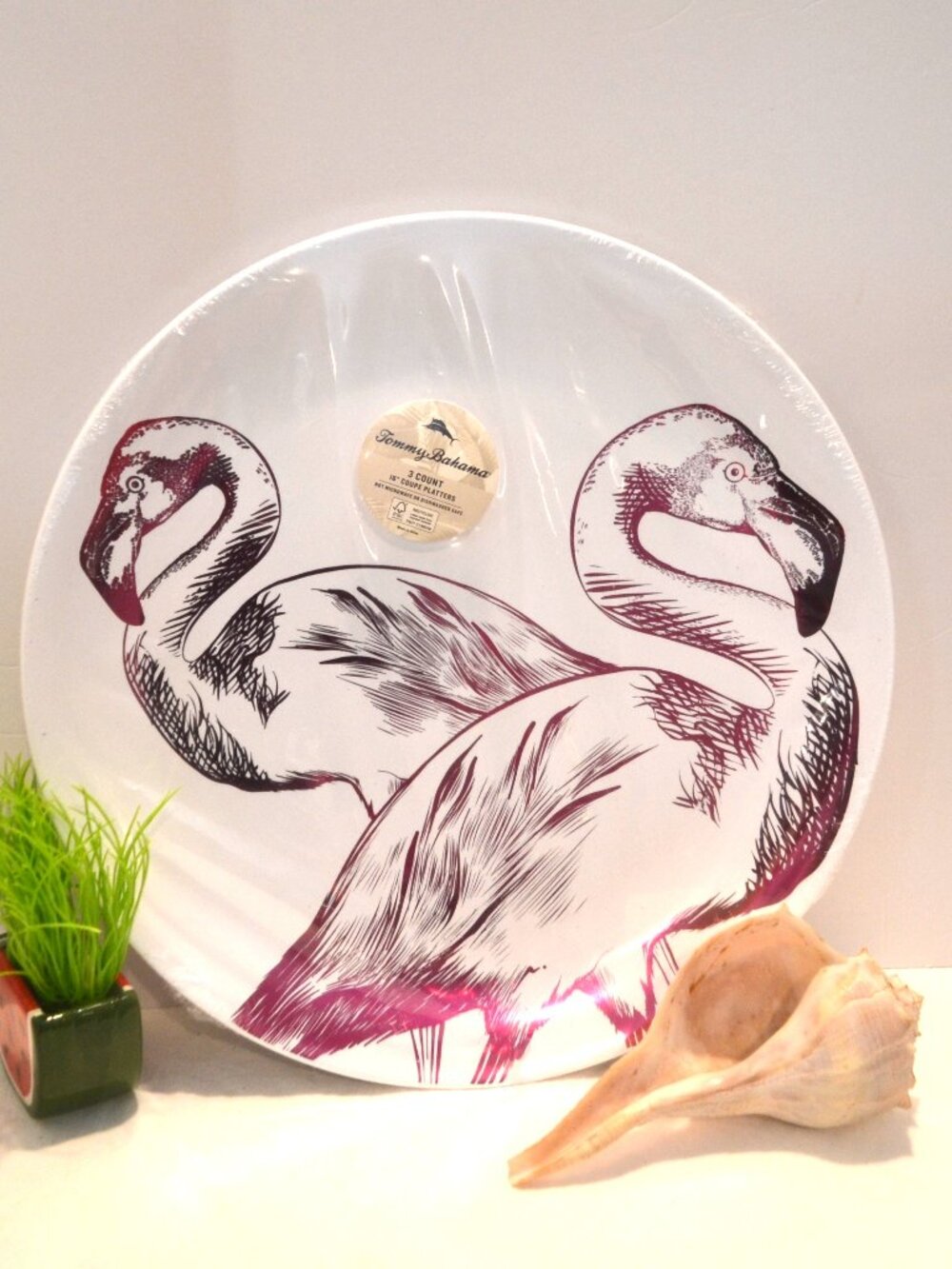 Tommy Bahama 16 inch Platters Pack of Three NWT